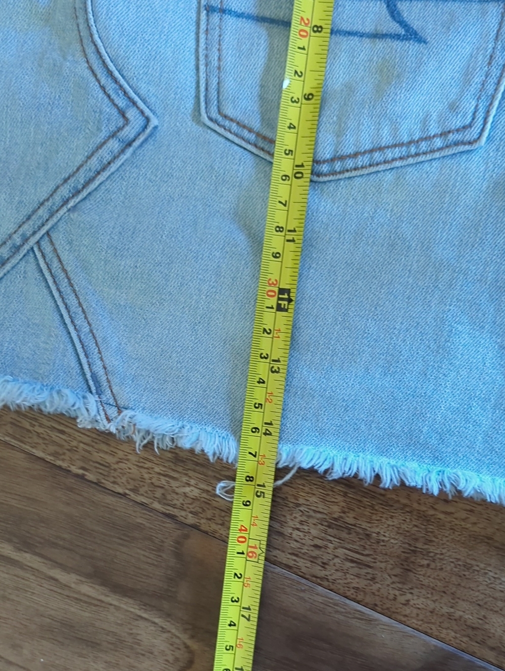 American Eagle Outfitters Light Blue Denim Mini Skirt - Picture 6 of 6
